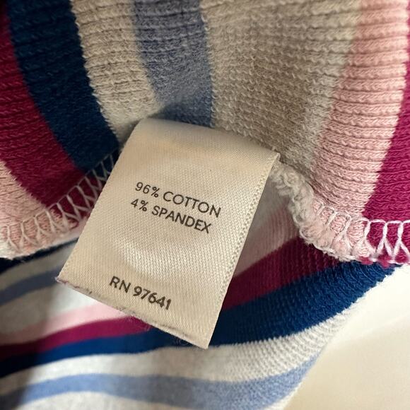 J. Jill Ribbed Striped Textured Knit Top Size Medium - Picture 3 of 6